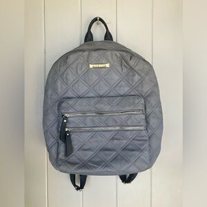 Steve Madden gray quilted style  backpack